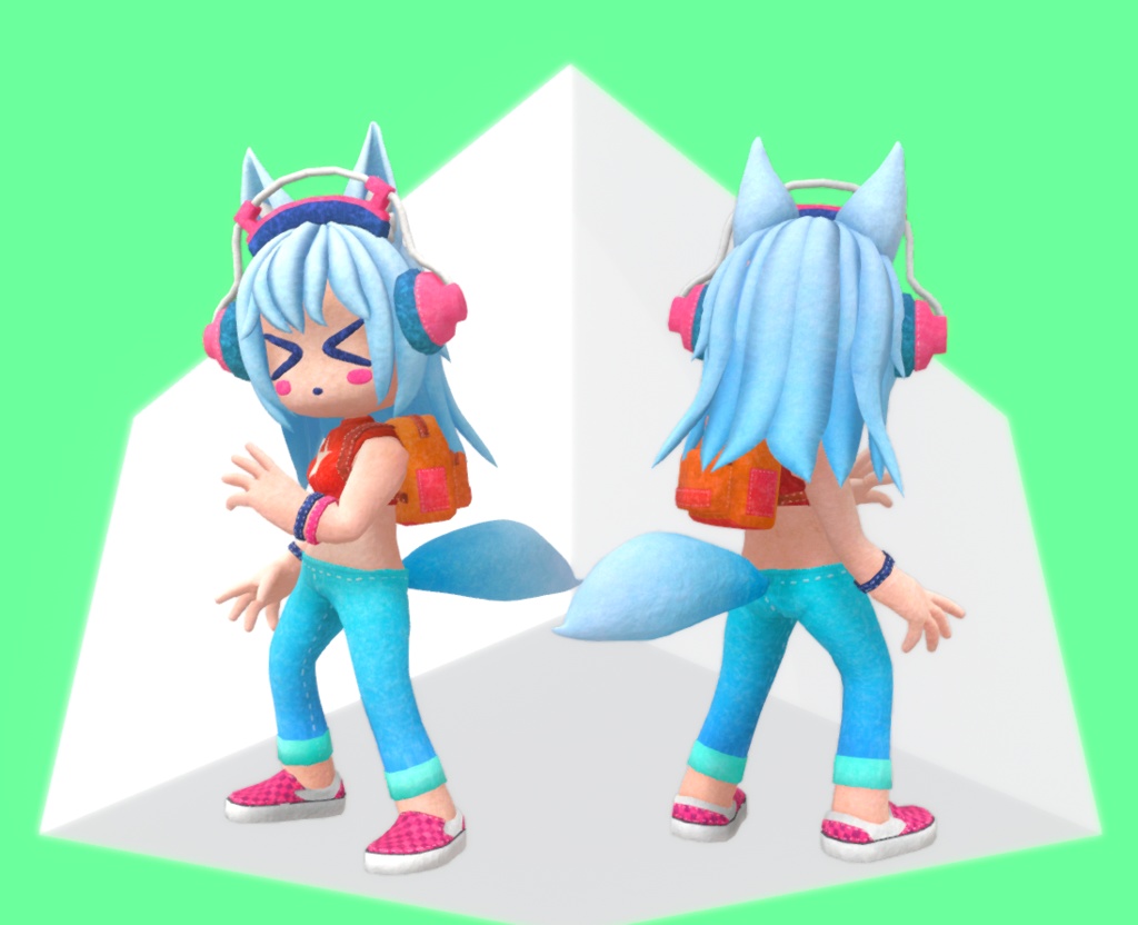 オリジナル3Dモデル ("Pichi")
