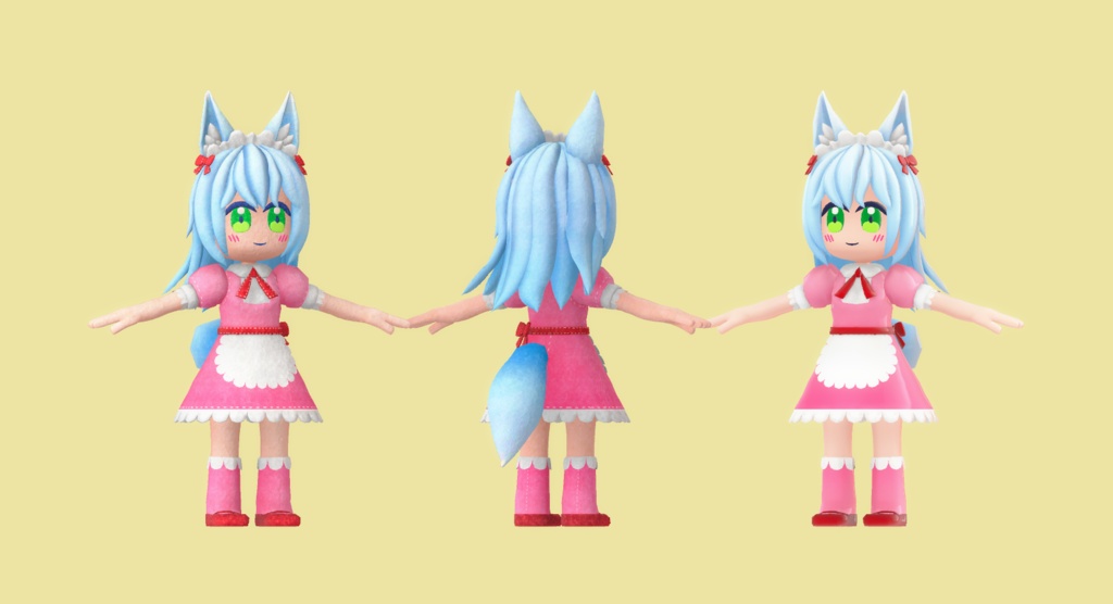 オリジナル3Dモデル ("Pichi")