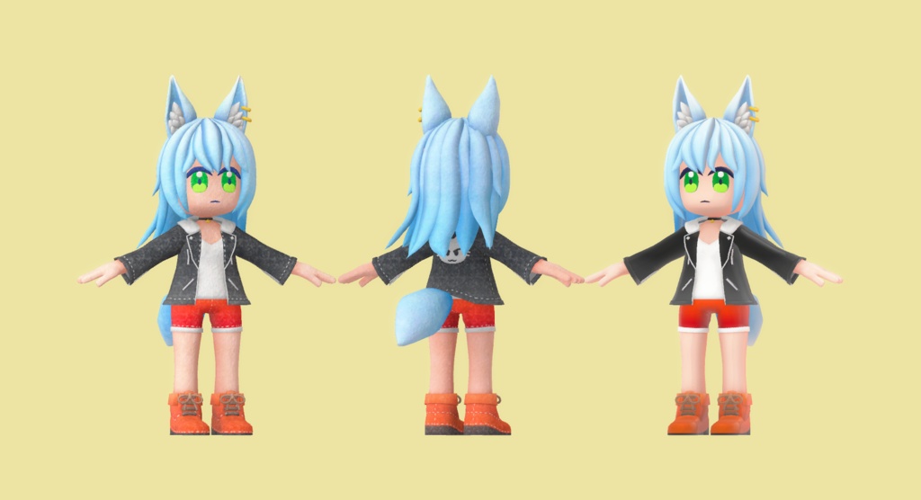 オリジナル3Dモデル ("Pichi")