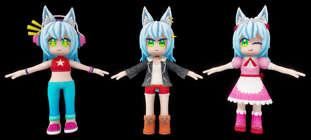 オリジナル3Dモデル ("Pichi")