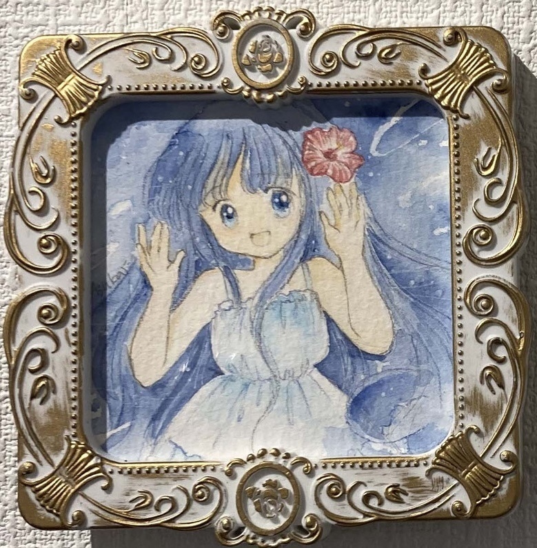 額装ミニ原画✨あこがれの…