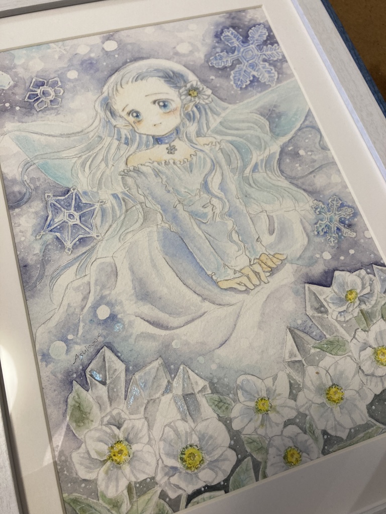 額装原画＊クリスマスローズの妖精