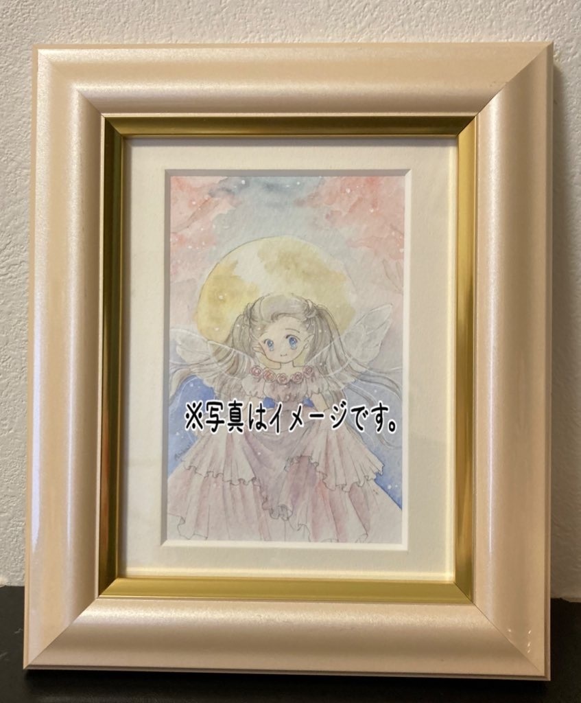 フラワームーンに妖精は踊る＊額装原画