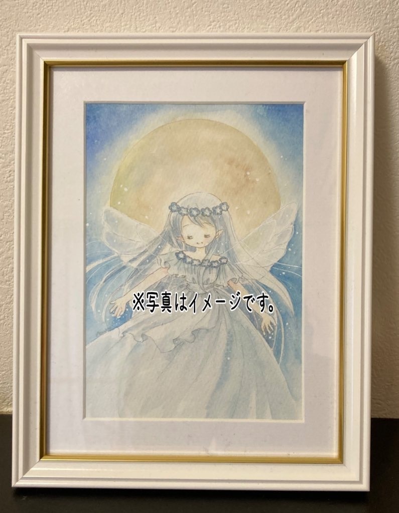 フラワームーンに妖精は踊る*額なし原画