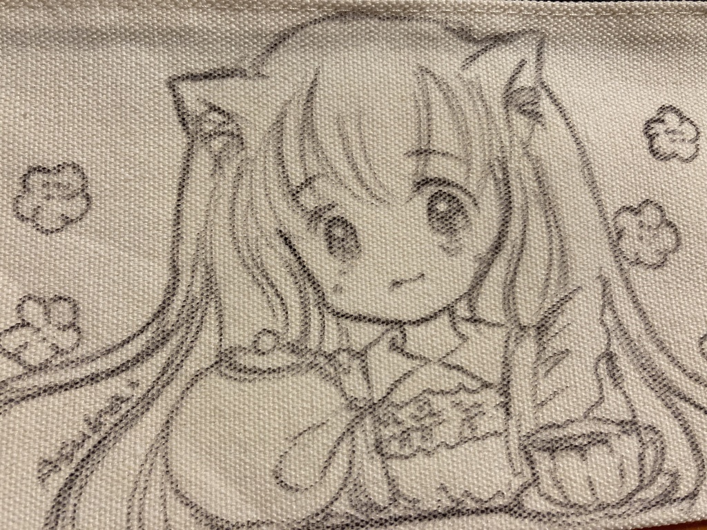 手描きポーチ