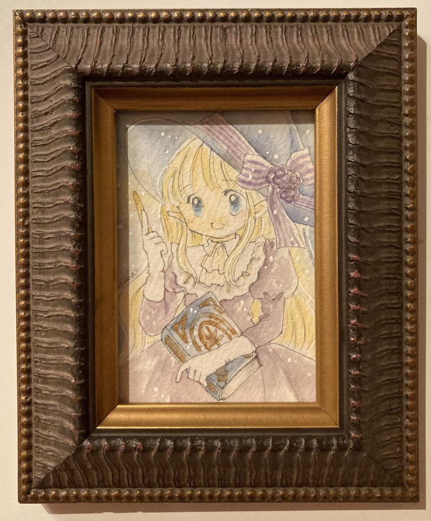 かたわらの魔法使い。*額装原画