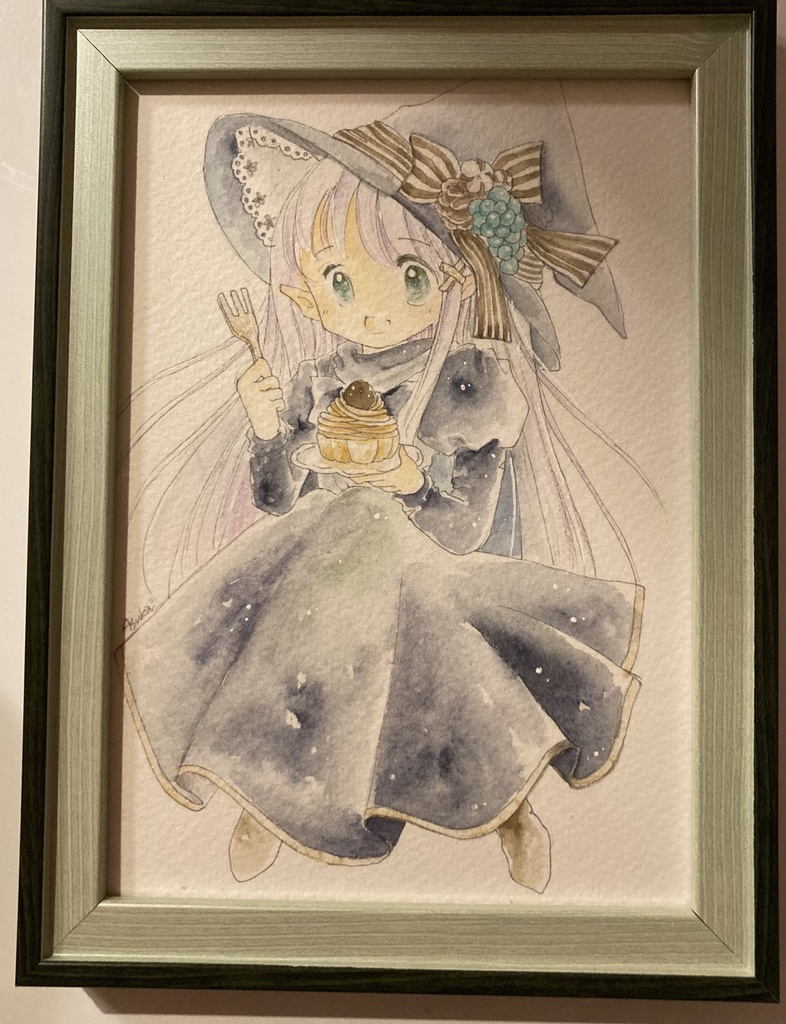 かたわらの魔法使い。*額装原画