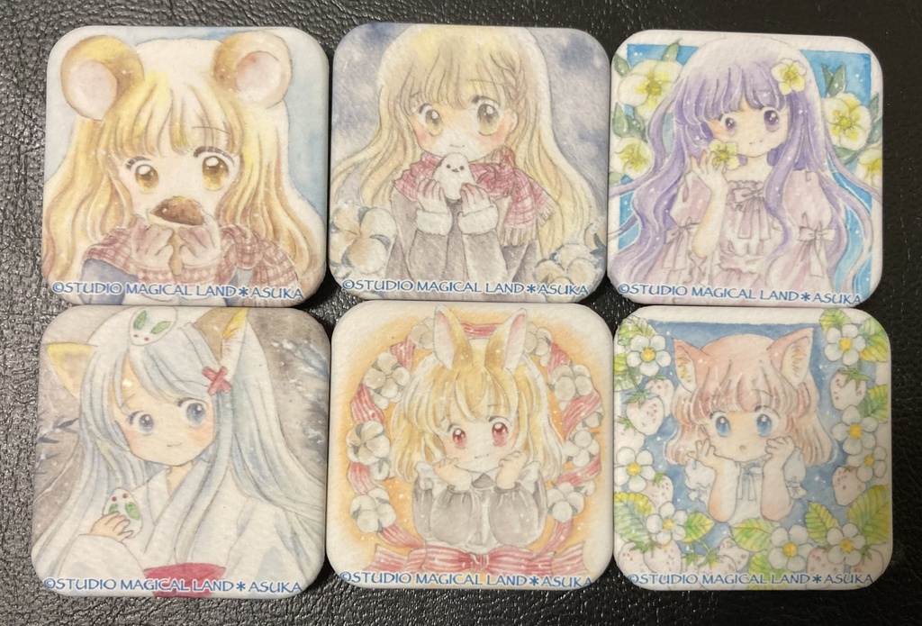 缶バッジ＊角丸37㎜角