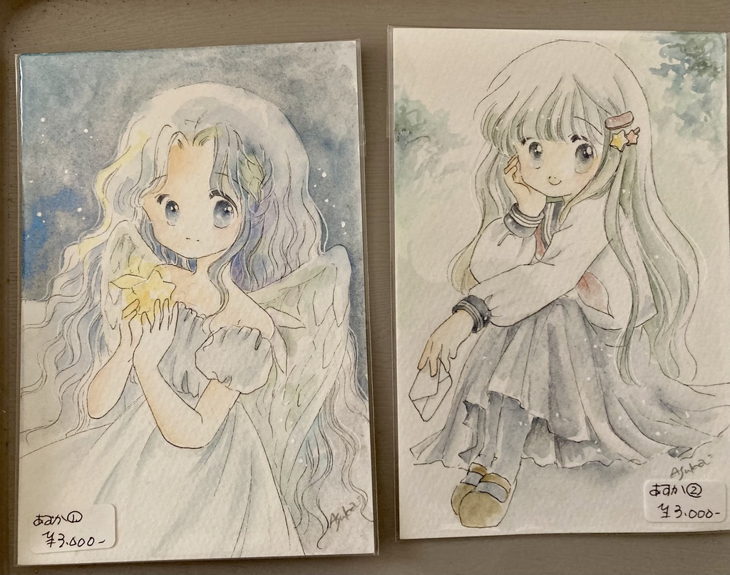 透明水彩 フレームレス原画