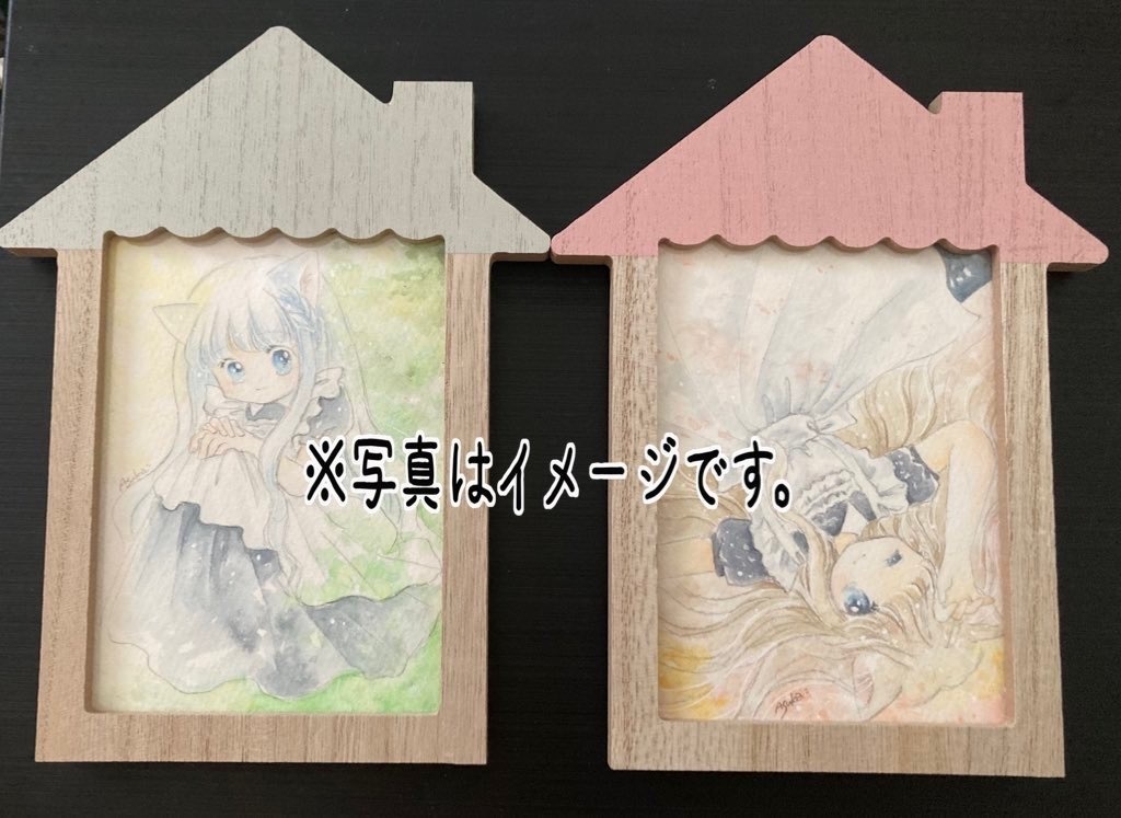 額装原画＊オノマトペ　ぽかぽか　小作品