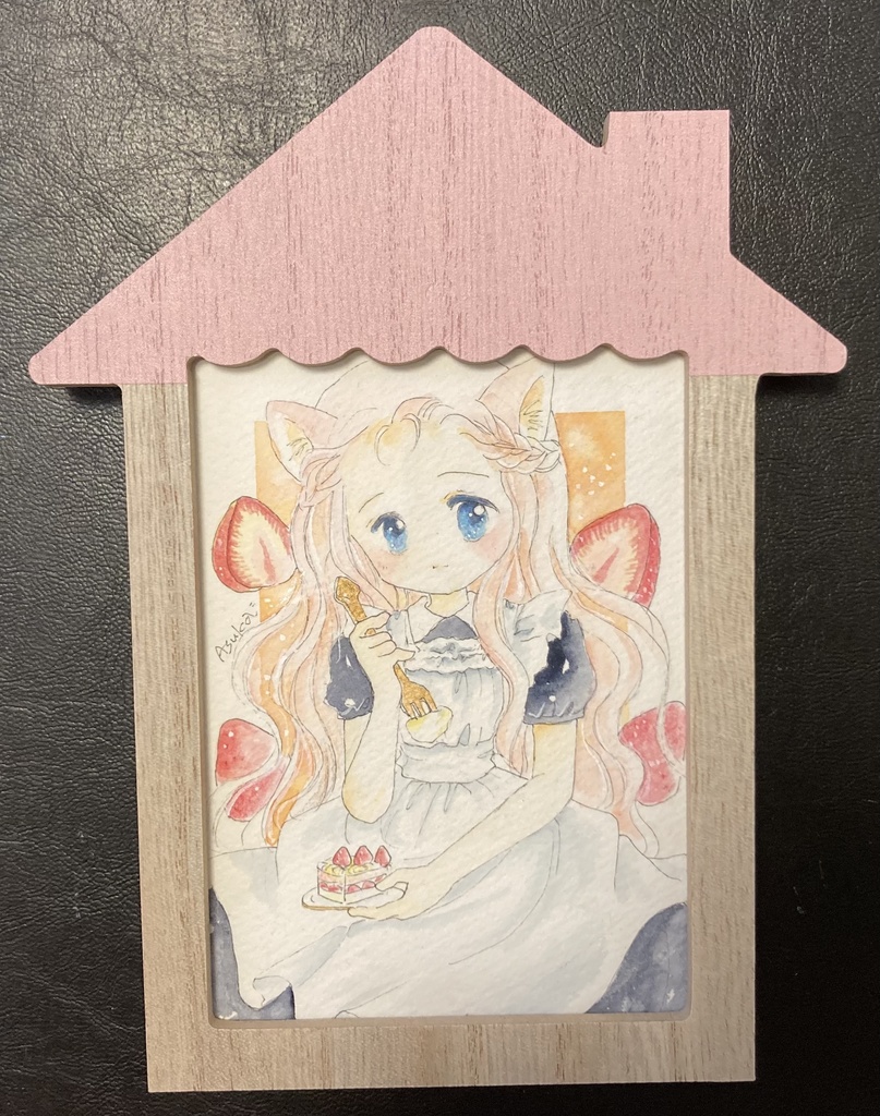 額装原画🍓いちごショート