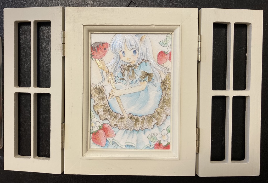 額装原画✨いちごのしあわせ