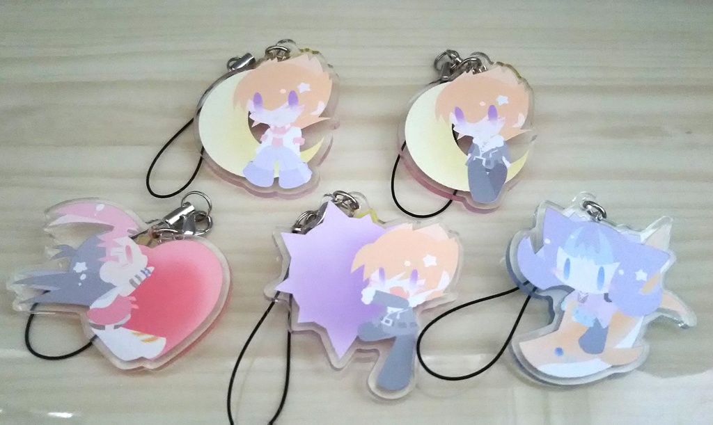 【再販+キャラ追加】ぜあるパステルアクキー