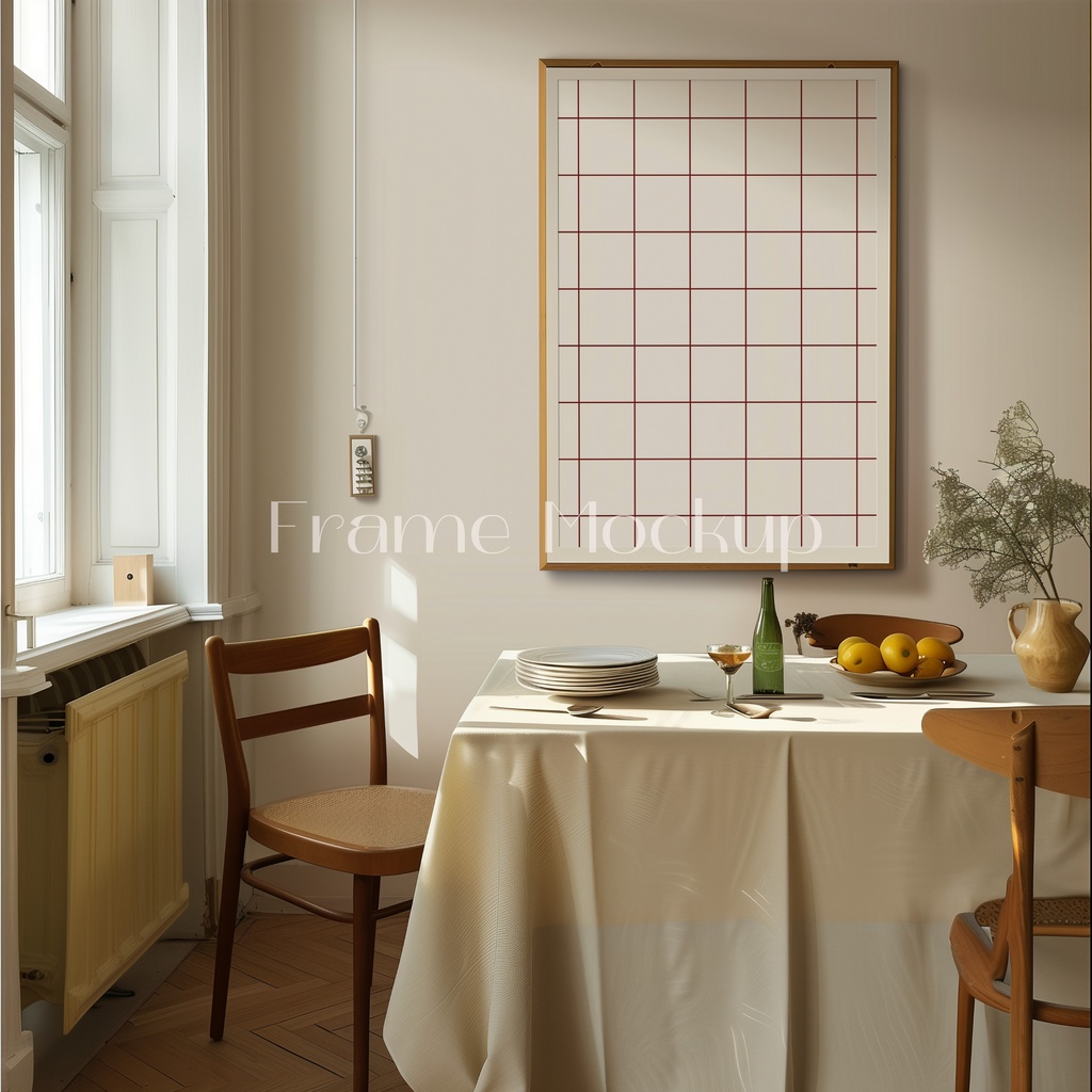 高品質フレームモックアック アート作品展示用 PSDスマートオブジェクト