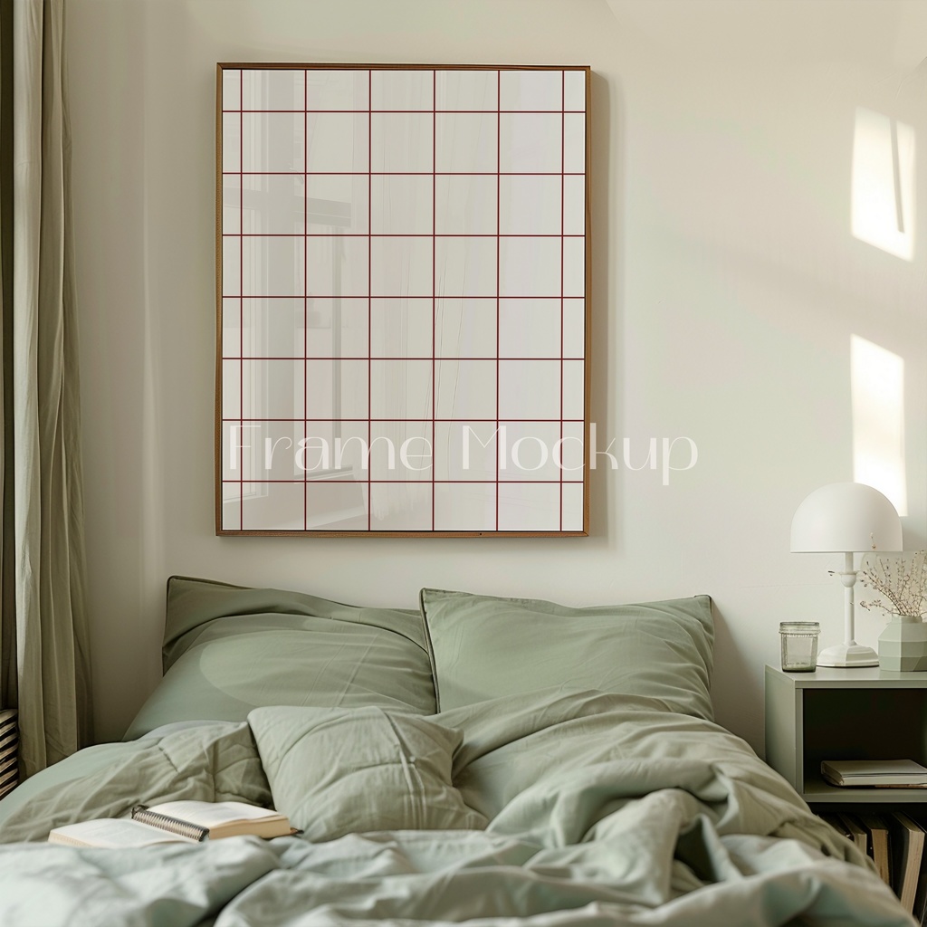 高品質フレームモックアック アート作品展示用 PSDスマートオブジェクト