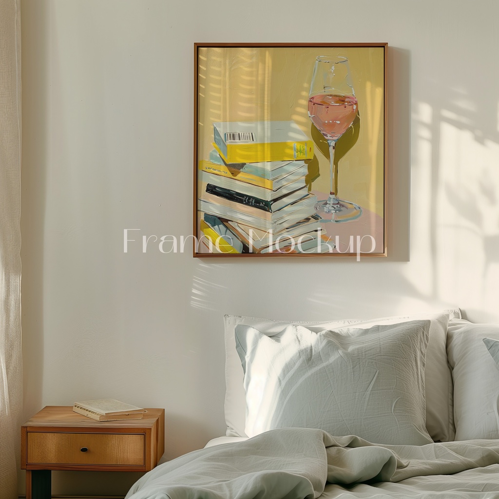 高品質フレームモックアック アート作品展示用 PSDスマートオブジェクト