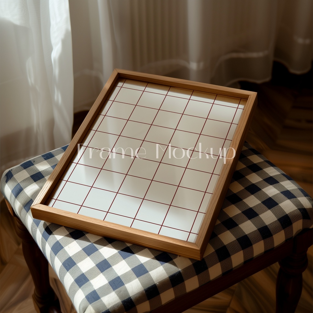 高品質フレームモックアック アート作品展示用 PSDスマートオブジェクト