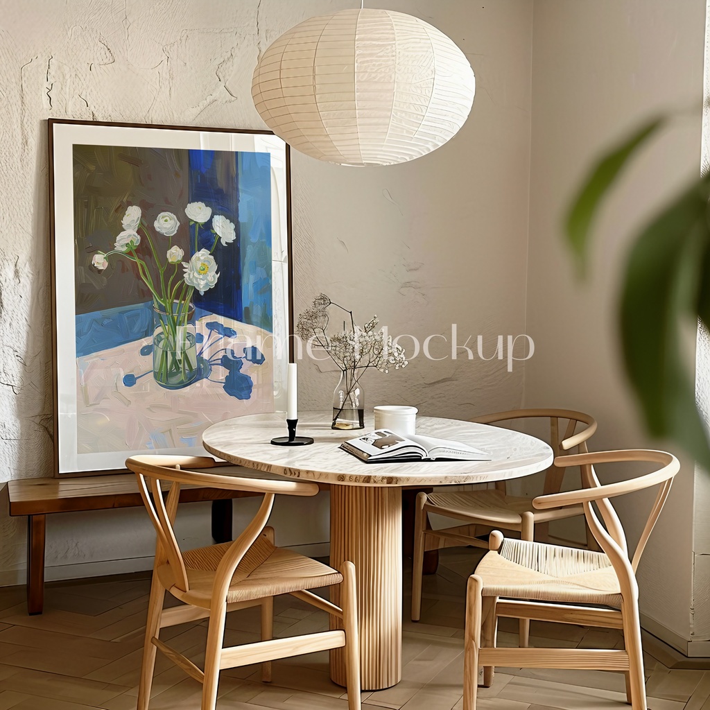 高品質フレームモックアック アート作品展示用 PSDスマートオブジェクト