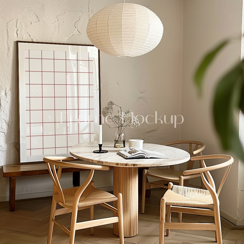 高品質フレームモックアック アート作品展示用 PSDスマートオブジェクト