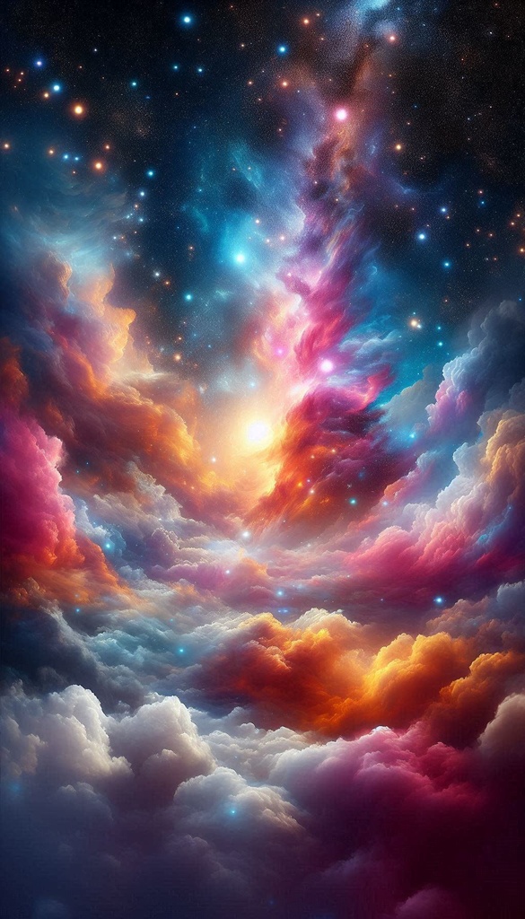 【無料】カラフル宇宙壁紙10枚セット｜ネビュラ｜スマホ用4K高画質