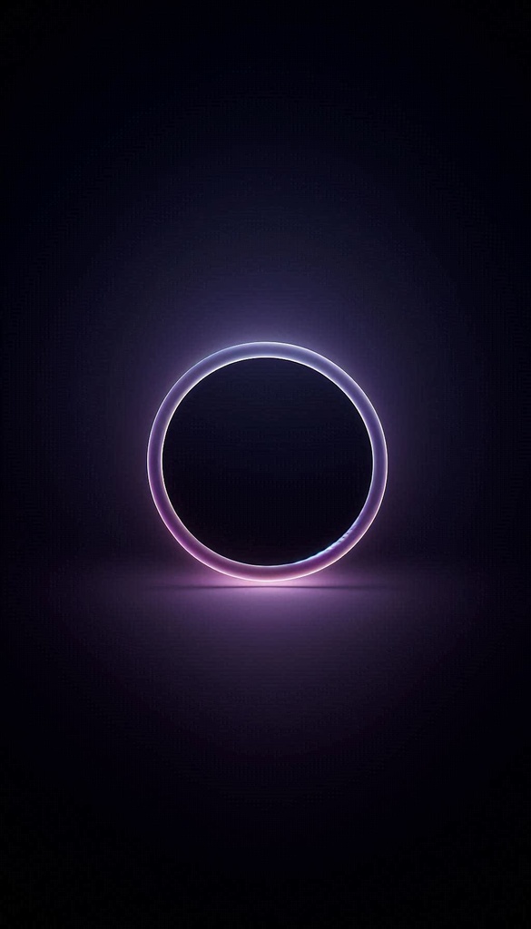 【無料】ミニマル壁紙｜4K・ロック画面最適・ネオンリングデザイン（iPhone / Android対応・全10種）