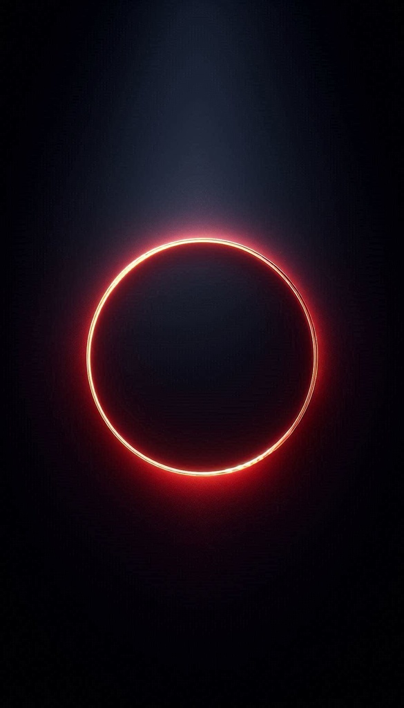 【無料】ミニマル壁紙|4K・ロック画面最適・ネオンリングデザイン(iPhone / Android対応・全10種)