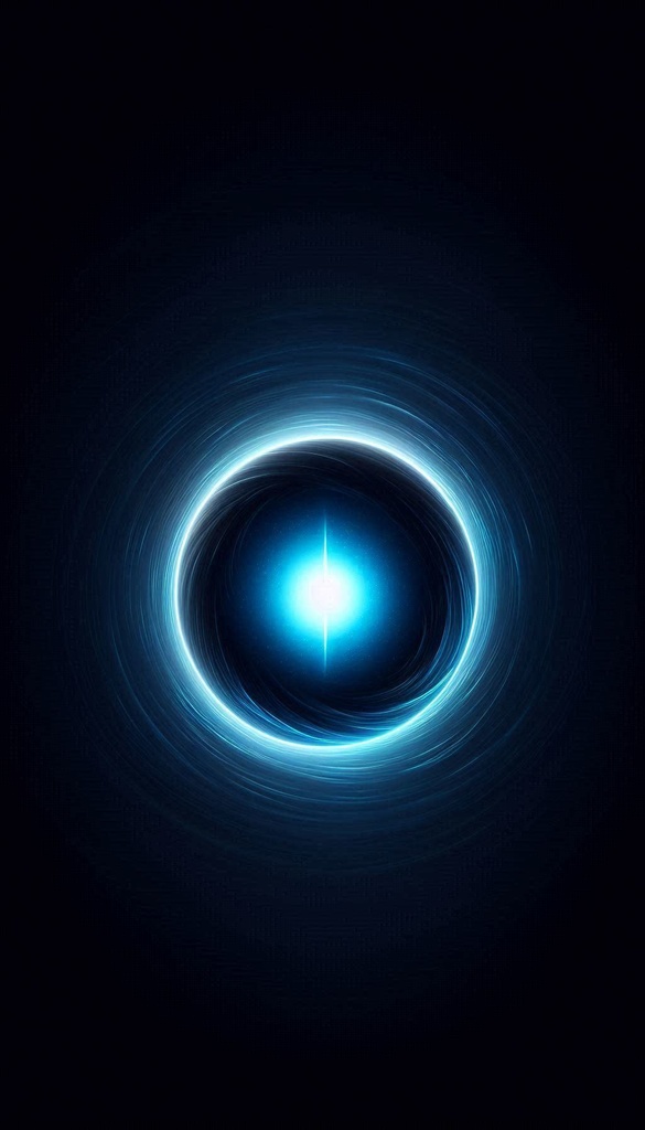 【無料】高コントラスト壁紙|4K・ロック画面最適・ブルーネオン発光(iPhone / Android対応・全10種)