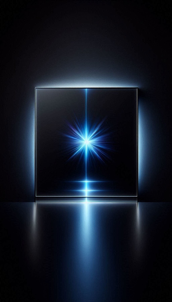 【無料】高コントラスト壁紙|4K・ロック画面最適・ブルーネオン発光(iPhone / Android対応・全10種)