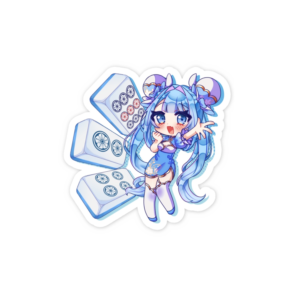 雀牌シリーズ 雫のスマホステッカー