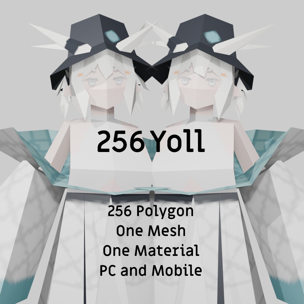【VRChat】256 龍のヨルちゃん　256 Yoll-chan the Dragon【3Dアバター】[3D Avatar] 