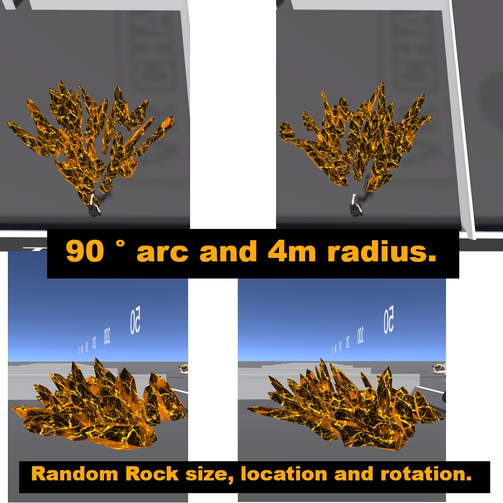 【VRChat】Rock Attack Particle Gimmick