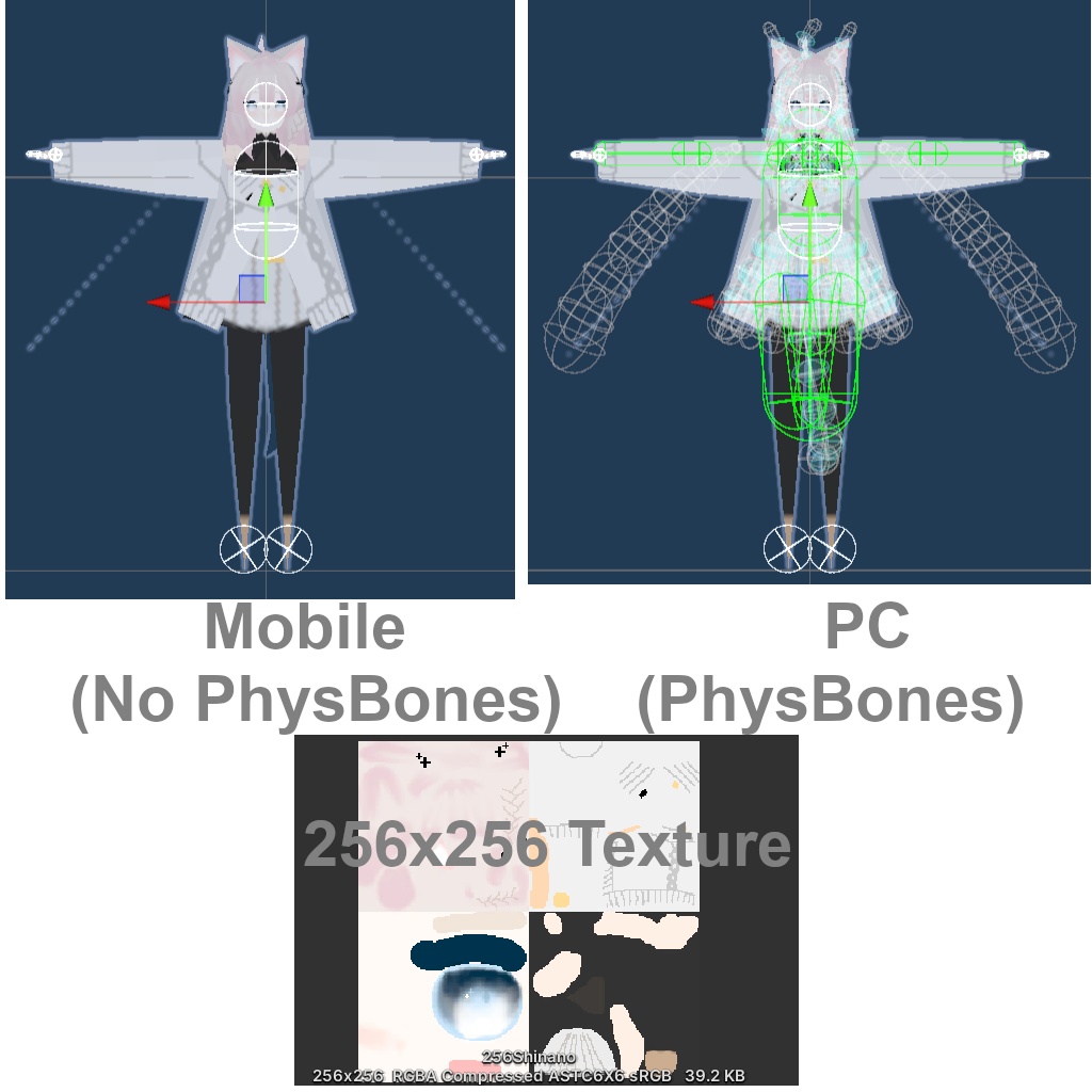 【VRChat】「256 しなの」　256 Shinano 【3Dアバター】[3D Avatar] - Kasder's Booth - 5/5