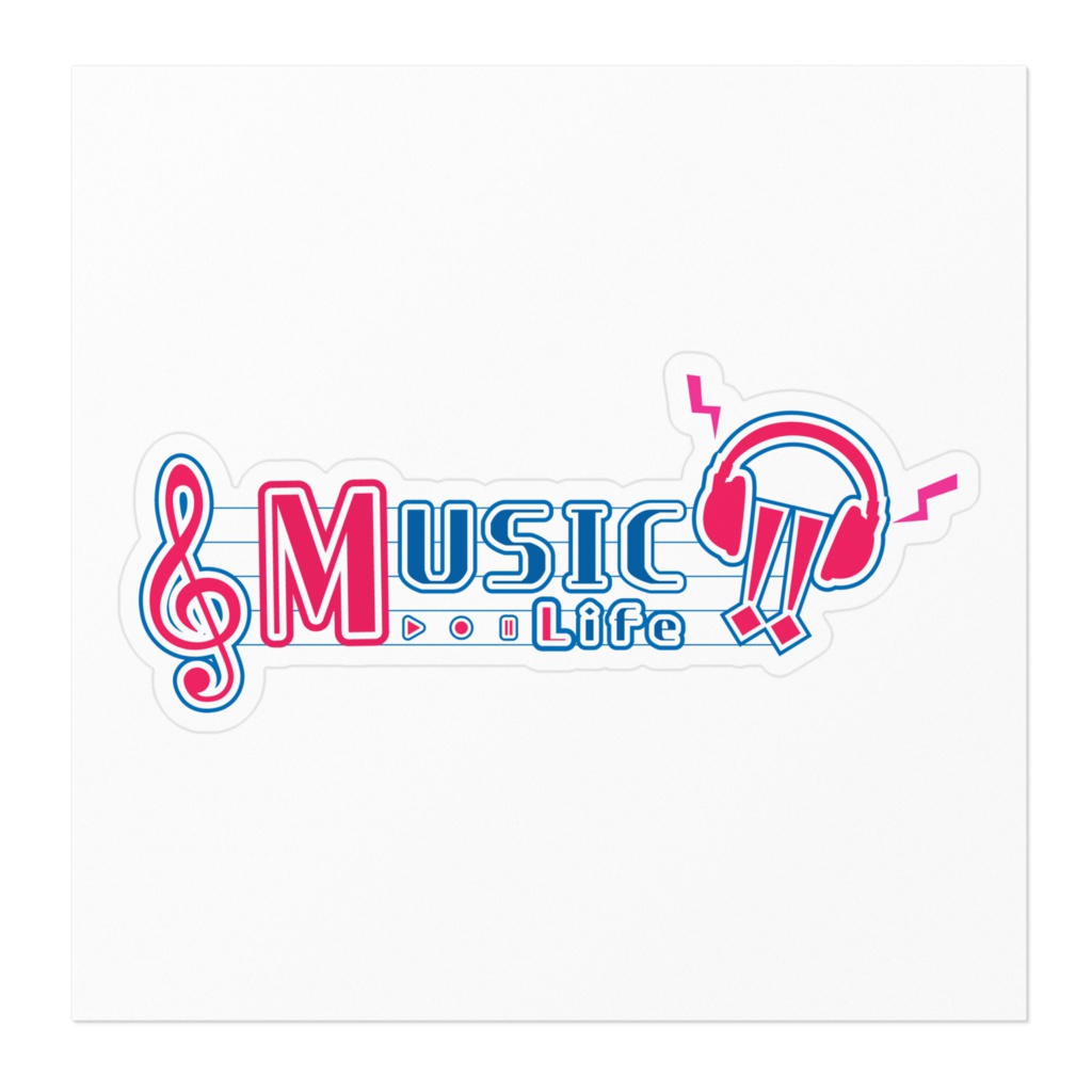 MUSIC Life!! ロゴステッカー