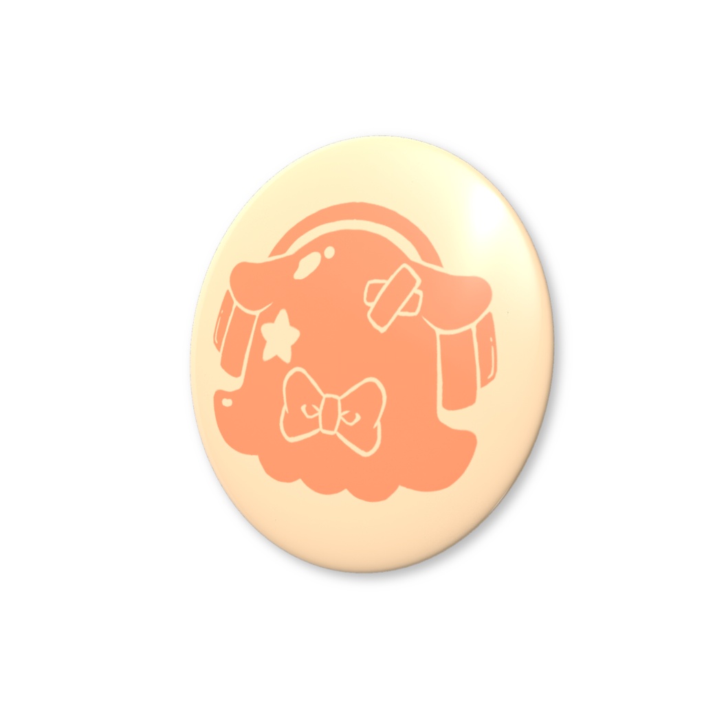 【缶バッチ】キャラロゴ風缶バッチ【44mm】