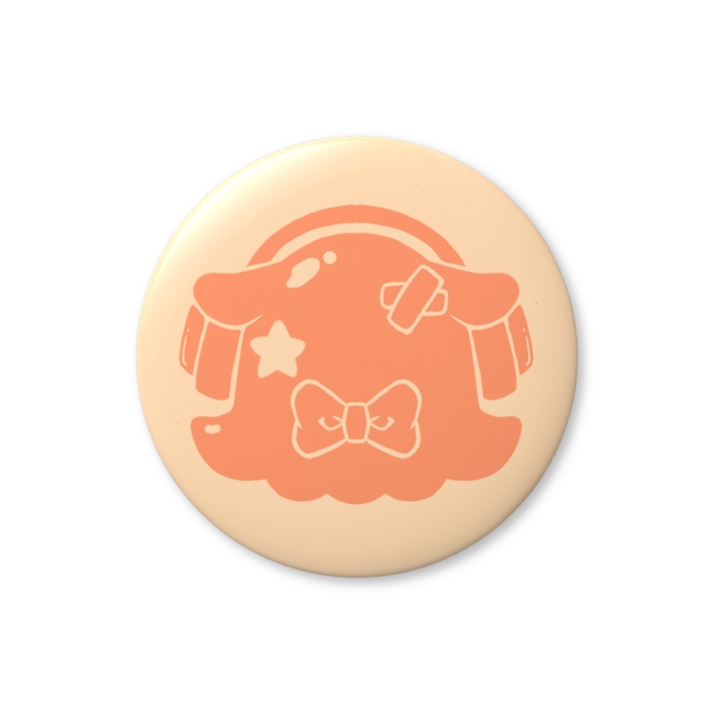 【缶バッチ】キャラロゴ風缶バッチ【44mm】