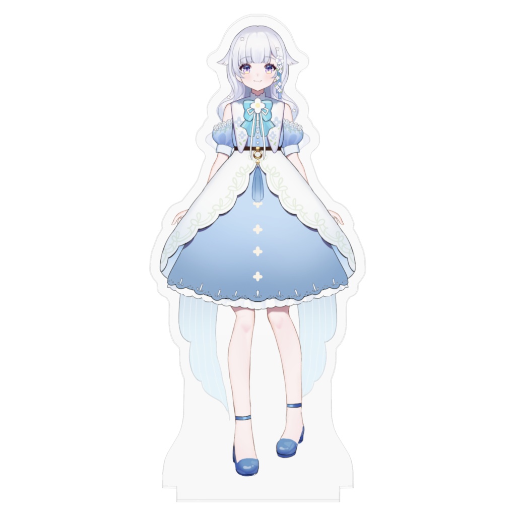 花白ゆるりアクリルスタンド(100x100mm)