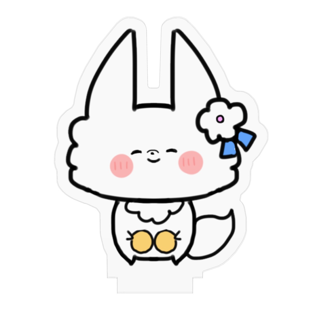 花白と金色の玉(×2)アクスタ(5cm×5cm)