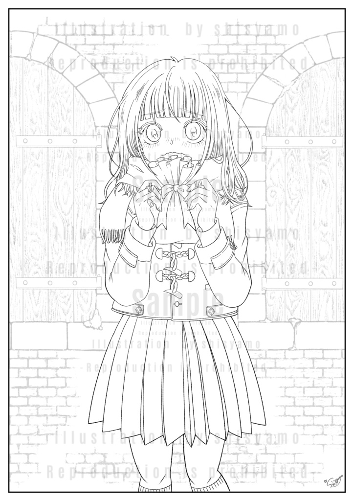 【無料DL有り】バレンタイン塗り絵(ver.2026)