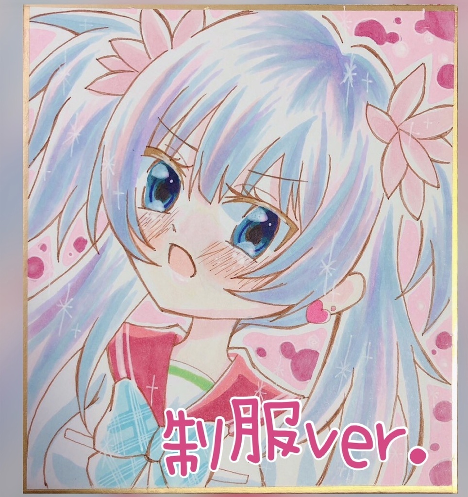 【原画色紙】水波レナ【毎週発表】