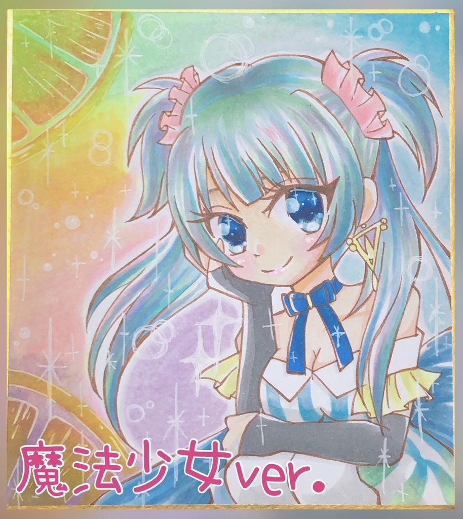 【原画色紙】水波レナ【毎週発表】