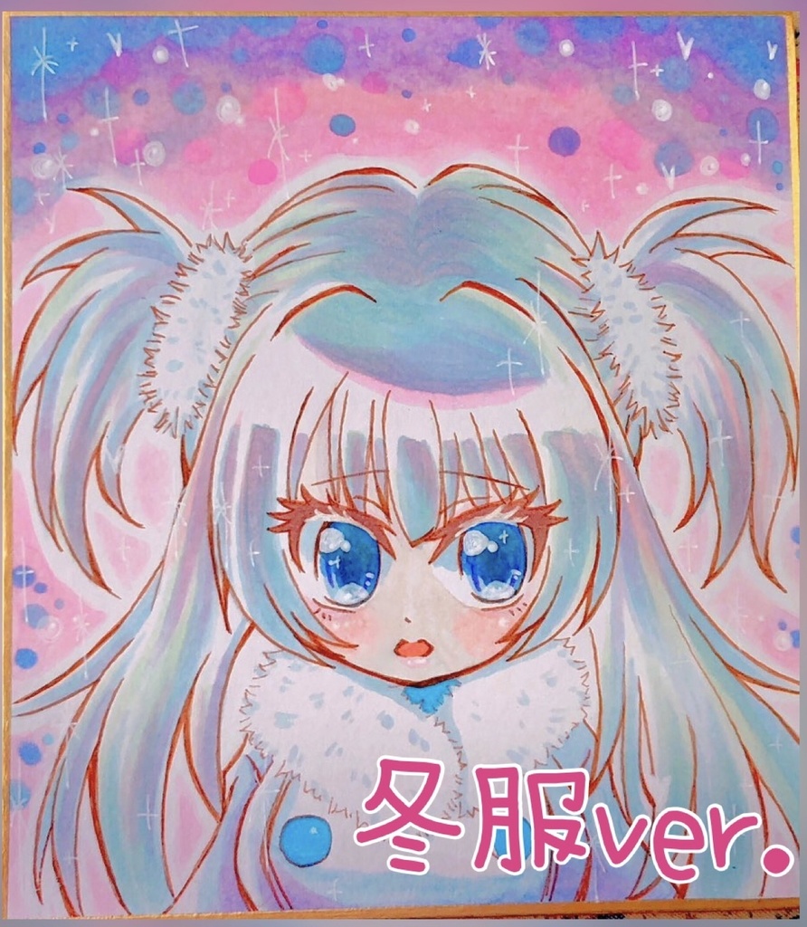 【原画色紙】水波レナ【毎週発表】