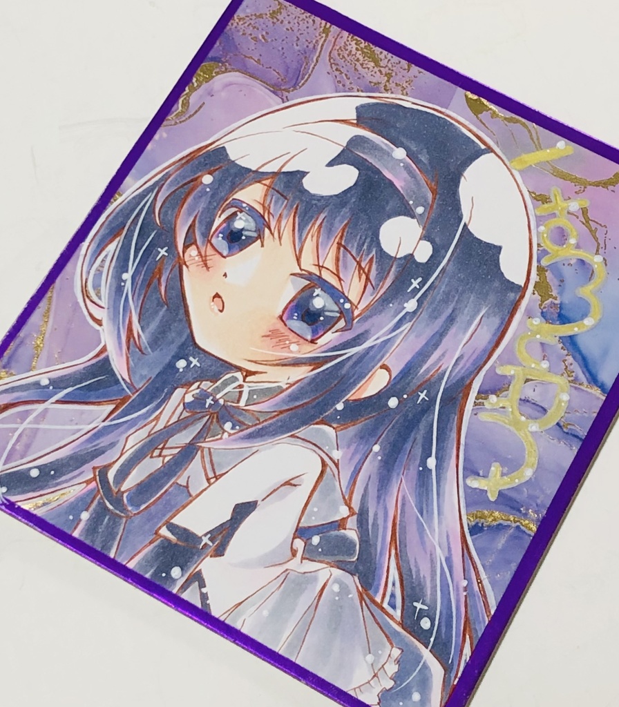 【原画色紙】暁美ほむら【複製もあるよ】