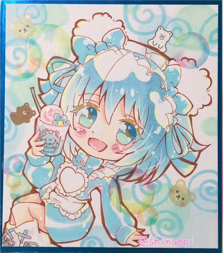 【原画】杏子&さやか【ミニ色紙】