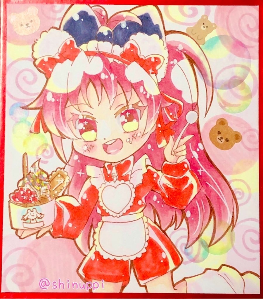 【原画】杏子&さやか【ミニ色紙】