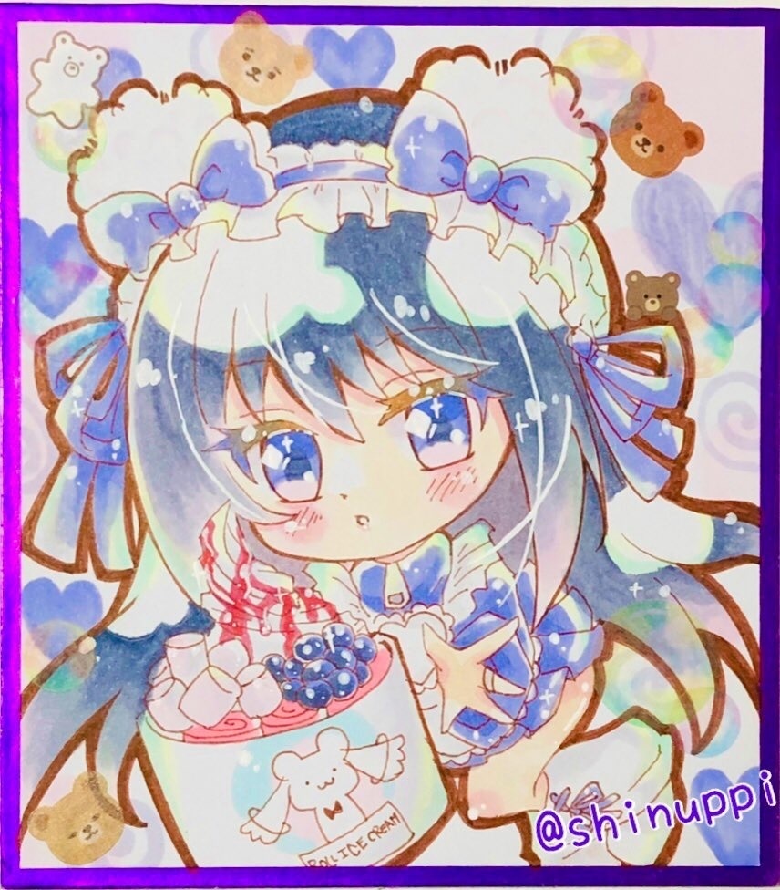 【原画】巴マミ&暁美ほむら【ミニ色紙】