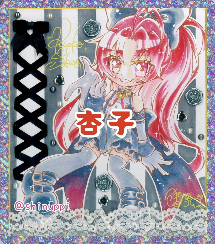 【原画色紙】美樹さやか&佐倉杏子【1点もの】