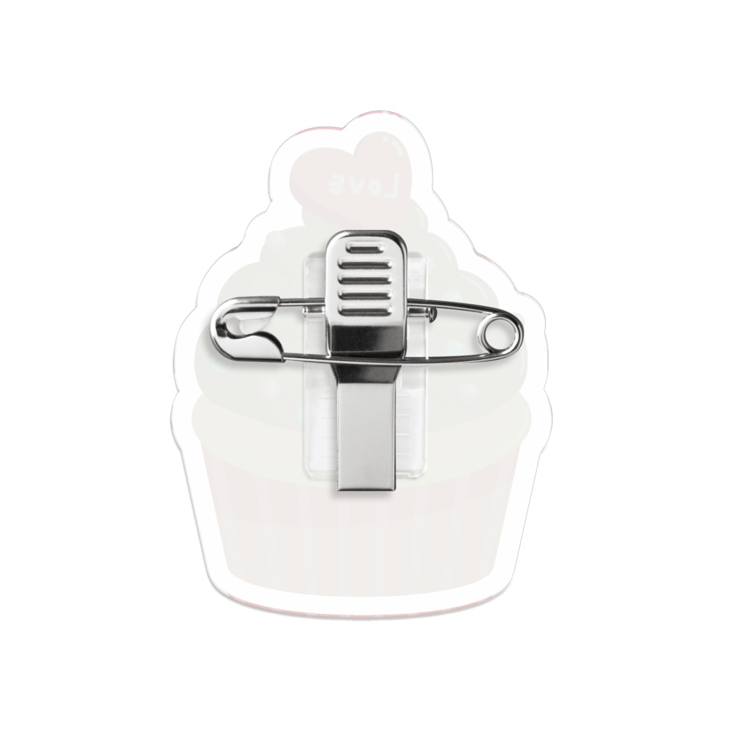 カップケーキアクリルバッジ