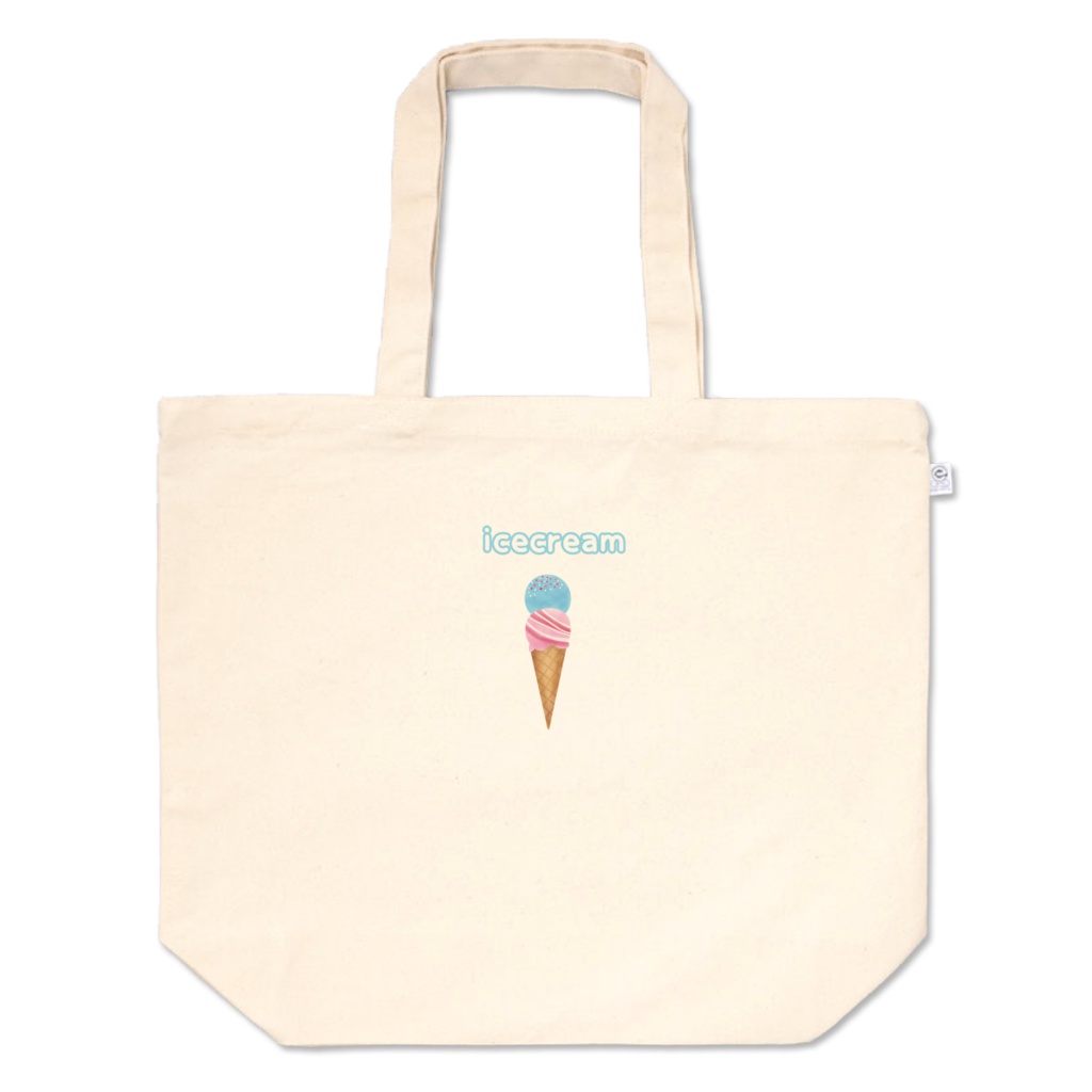 アイスクリーム柄トートバッグ