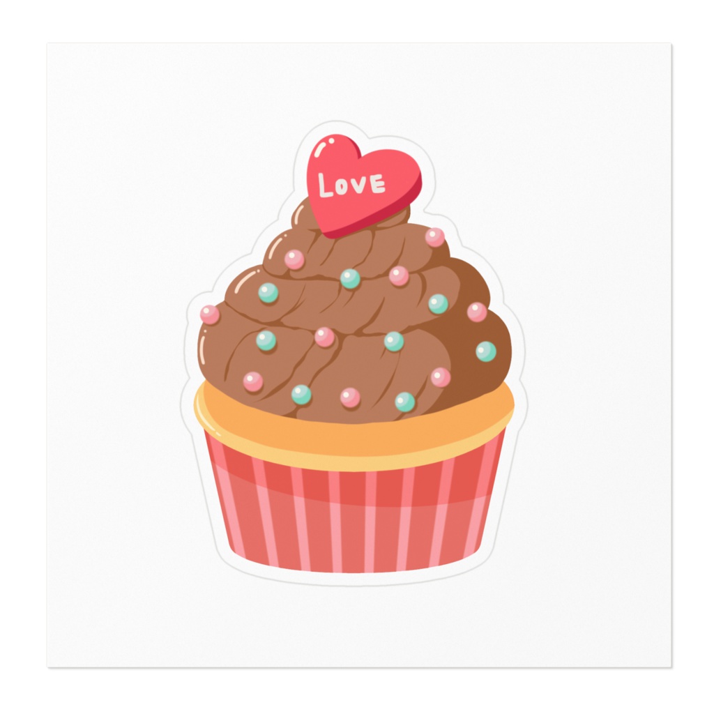 カップケーキステッカー