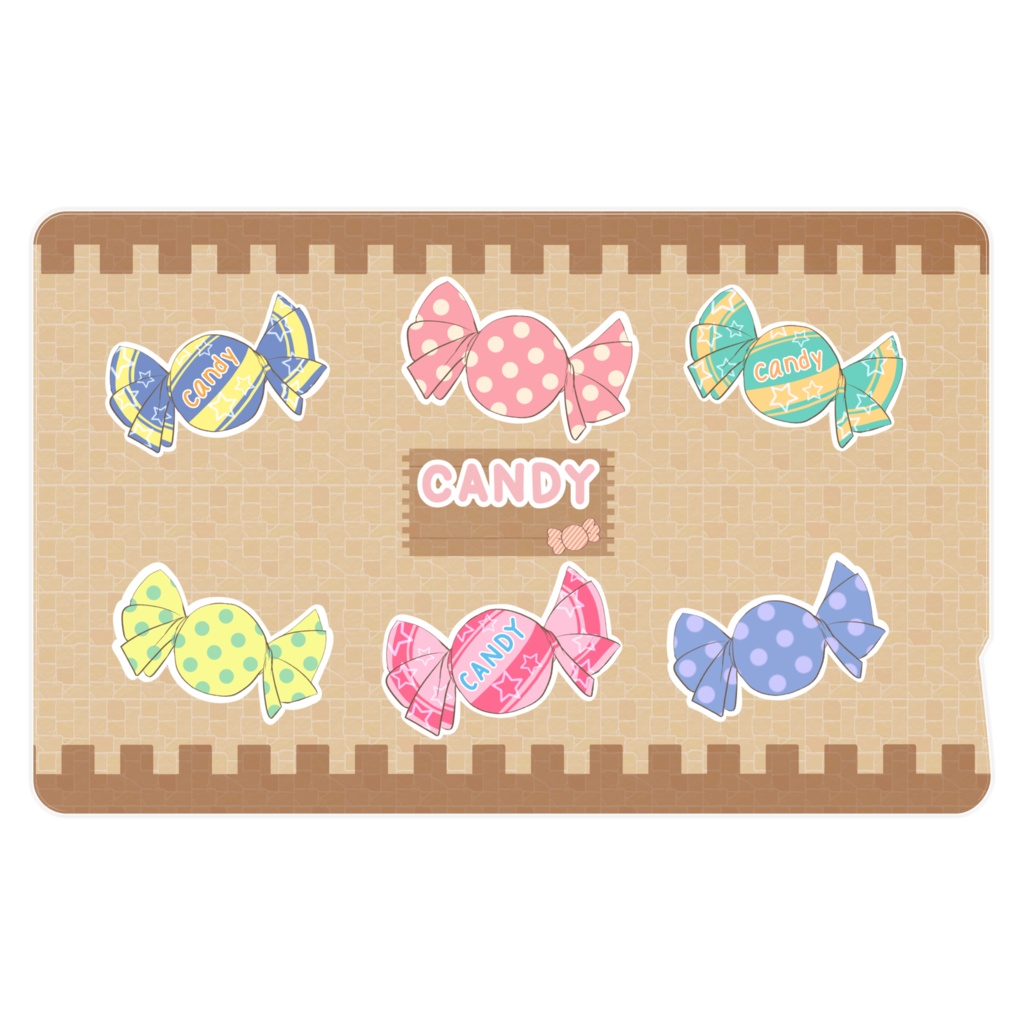 キャンディーのICカードステッカー